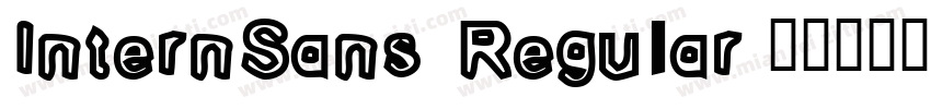 InternSans Regular字体转换